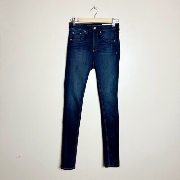 🟣Rag & Bone High Rise Skinny Jeans Size 25 Like New - Picture 1 of 6